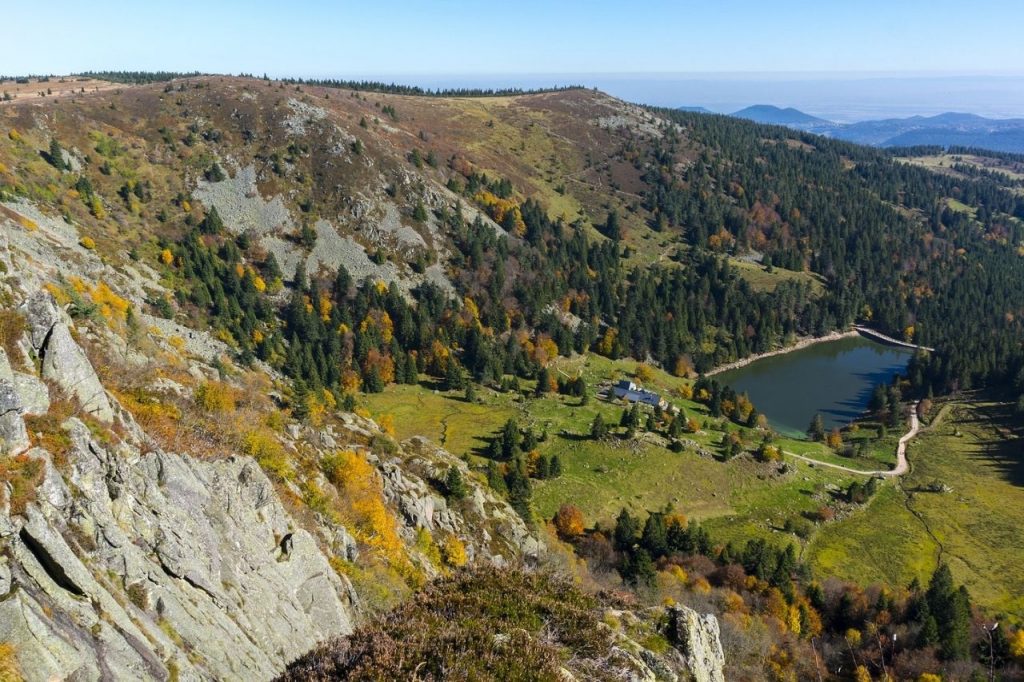 Campingplatz Clos De La Chaume: Panoramablick auf den Naturpark Ballons des Vosges