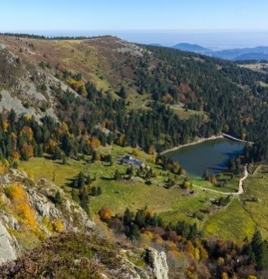 Camping Clos De La Chaume : panorama sur les Ballons Des Vosges